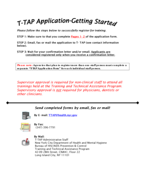 T-TAP Application Form