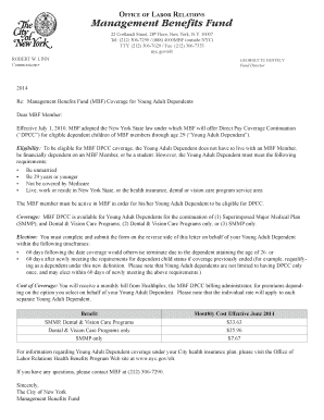 MBF Direct Pay Coverage Continuation Form