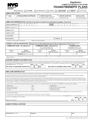 New York Commuter Benefits Program Enrollment Form