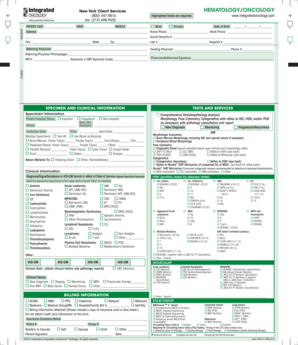 Hematology/Oncology Patient Information Form