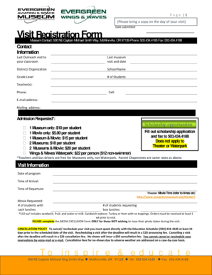 Visit Registration Form