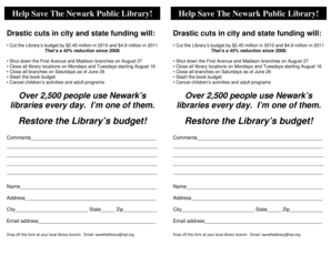 Save the Newark Public Library Petition