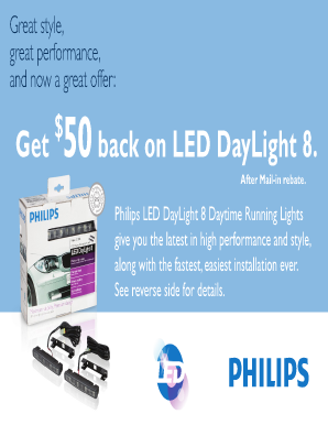 Philips LED DayLight 8 Mail-in Rebate Form
