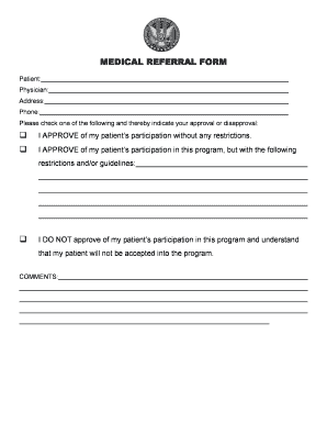 Medical Referral Form