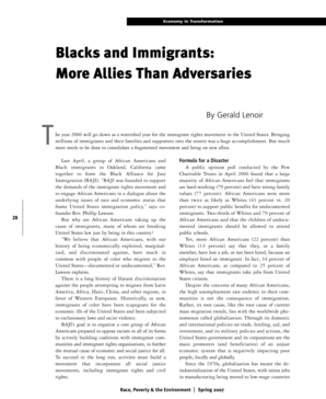 Blacks and Immigrants: Allies in Immigration Rights