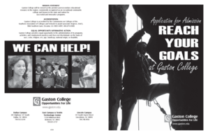 Gaston College Admissions Application