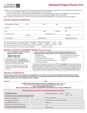 Retirement Program Election Form