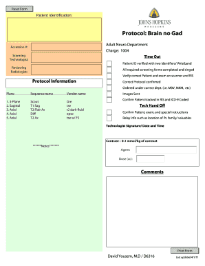Patient Identification Form