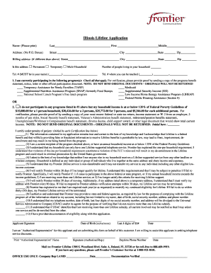 Illinois Lifeline Application