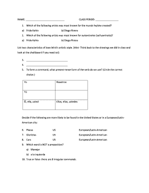 Spanish Art and Culture Quiz