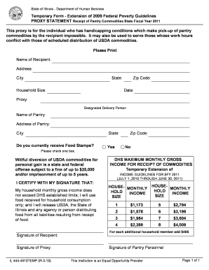 Illinois Proxy Statement for Pantry Commodities