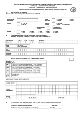 ABET Level 3 Entry Form