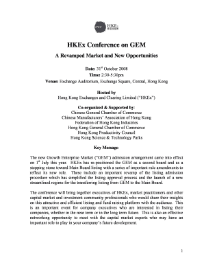 2233HKEx GEM Listing Conference v7pdf