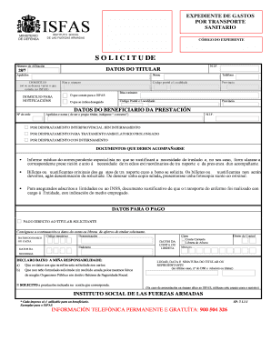 Solicitude de Traslado Sanitario