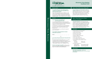 Minuteman Home Banking Enrollment Form