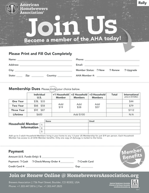 AHA Membership Application Form