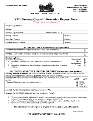 Inquiry email sample - VME Funeral Chapel Information Request Form - Valley Motor Escort