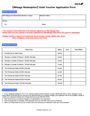 ?Mileage Redemption? Hotel Voucher Application Form - ANA - ana co