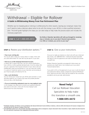 401k Withdrawal Eligible for Rollover Form