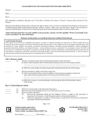 Lead-Based Paint Addendum