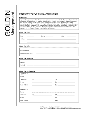 Cooperative Purchase Application