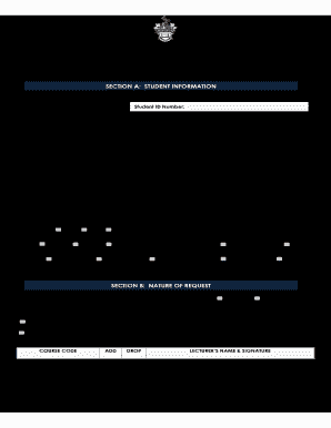 Undergraduate Student Request Form