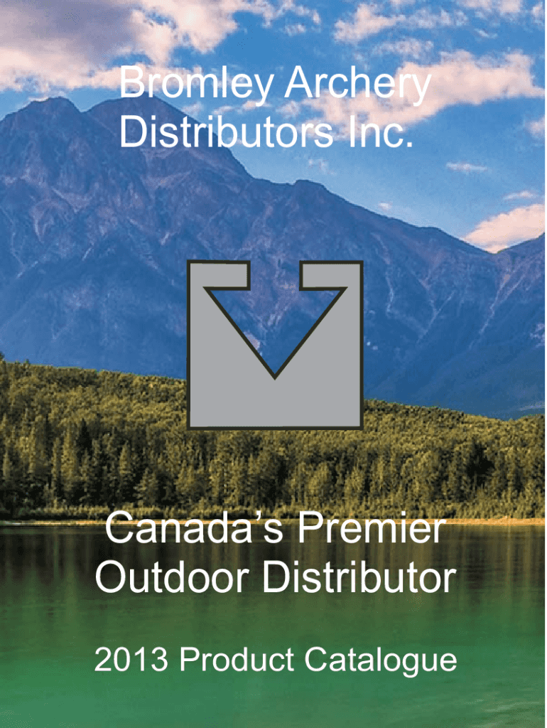 Fillable Online Bromley Archery Distributors Inc Fax Email Print