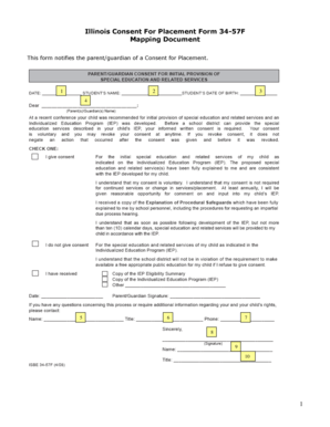 Illinois Consent For Placement Form 34-57F