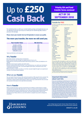 Vantage ISA and Fund Transfer Form