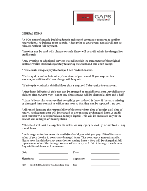 Event Rental Agreement
