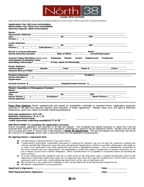 Lease Application Form