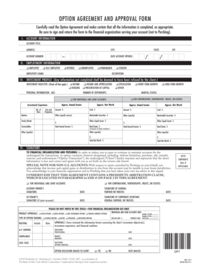 Option Agreement and Approval Form