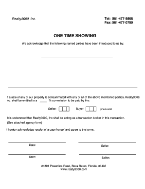 Florida Transaction Broker Agreement