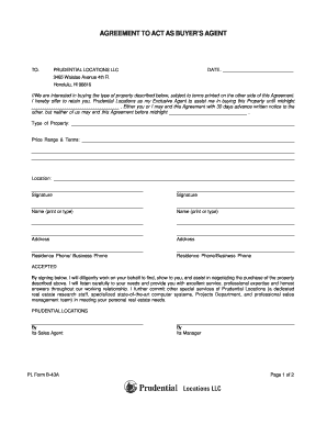 Buyer's Agent Agreement