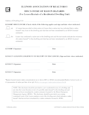 Illinois Residential Real Property Disclosure Report