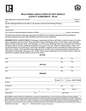 New Mexico Dual Agency Agreement