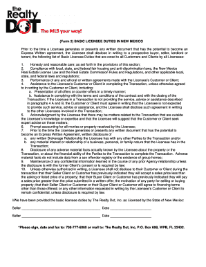 Basic Licensee Duties in New Mexico