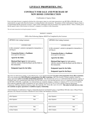 New Home Construction Contract