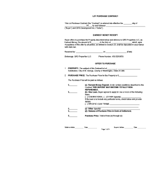 Lot Purchase Contract