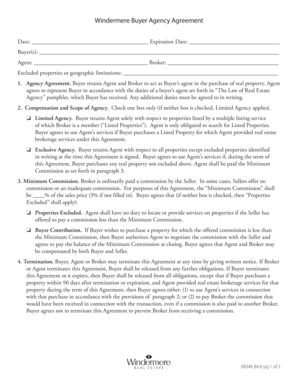 Windermere Buyer Agency Agreement - WREARC