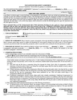 Exclusive Buyer Agency Agreement