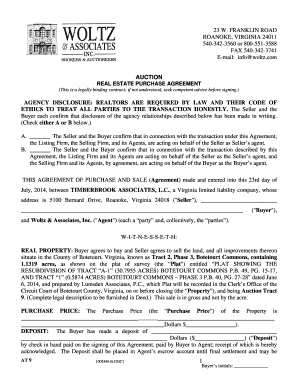 Virginia Real Estate Purchase Agreement