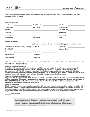 Membership Agreement