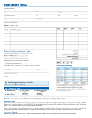 AHIMA Book Order Form
