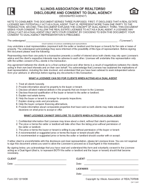 Illinois Dual Agency Disclosure and Consent