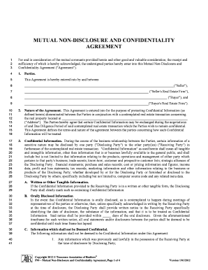Mutual Non-Disclosure and Confidentiality Agreement