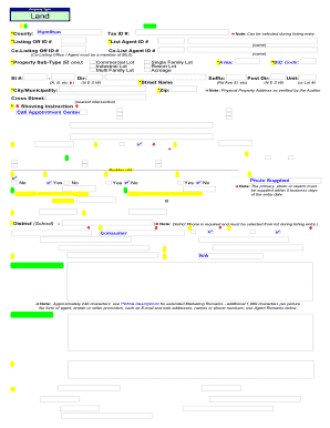 MLS Listing Maintenance Form