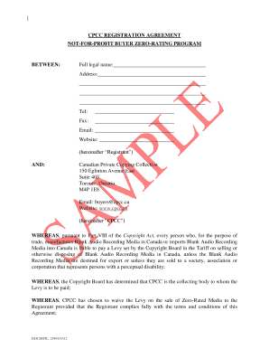 CPCC Registration Agreement