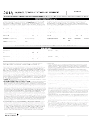 Monsanto Technology/Stewardship Agreement