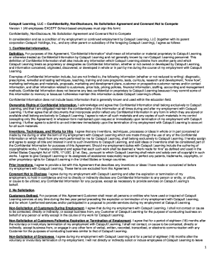 Catapult Learning Confidentiality Agreement